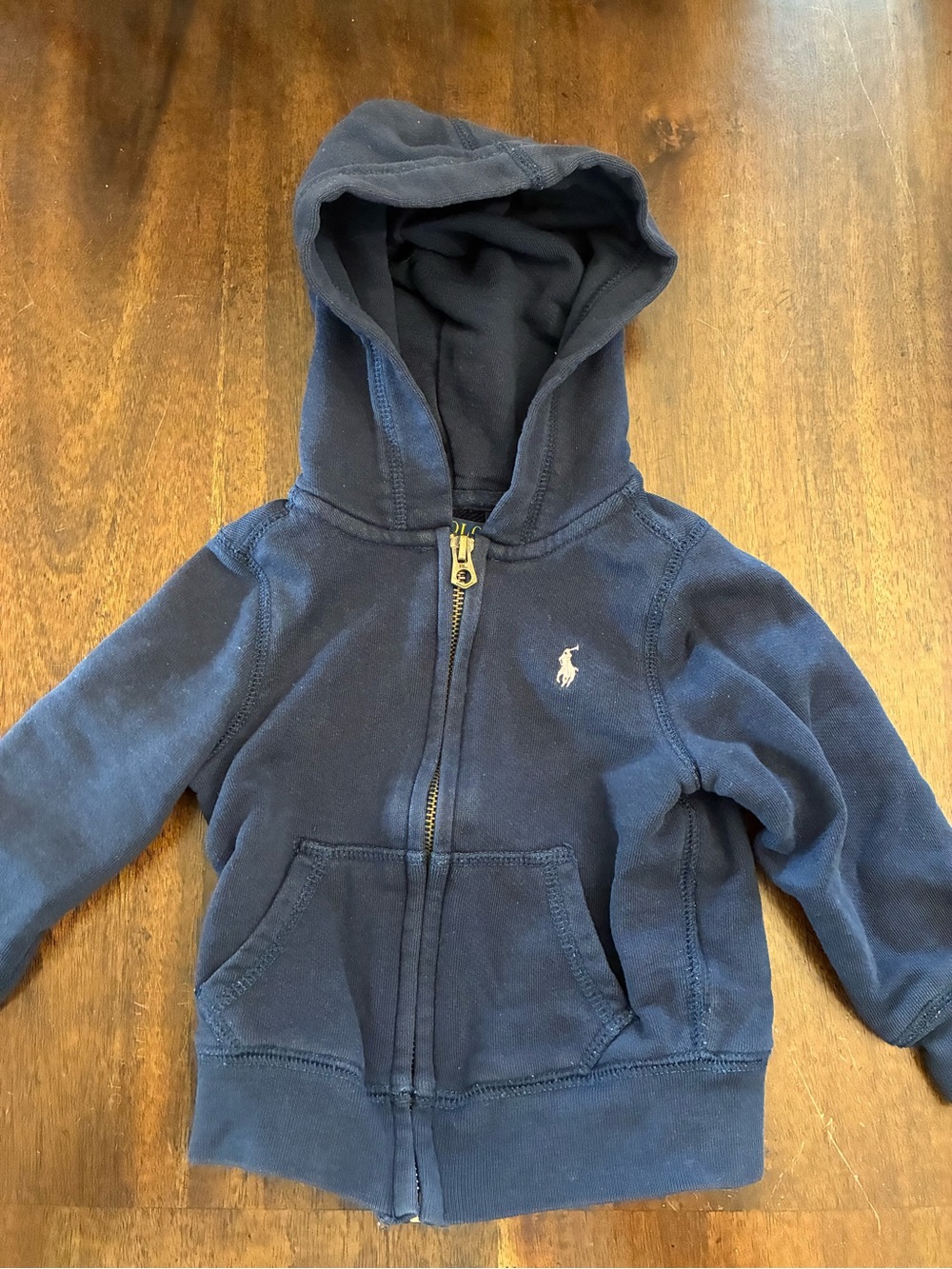 Polo Ralph Lauren Sweatshirt Jacket Hoodie Kids 2T Blue Pink Boys Girls Full Zip